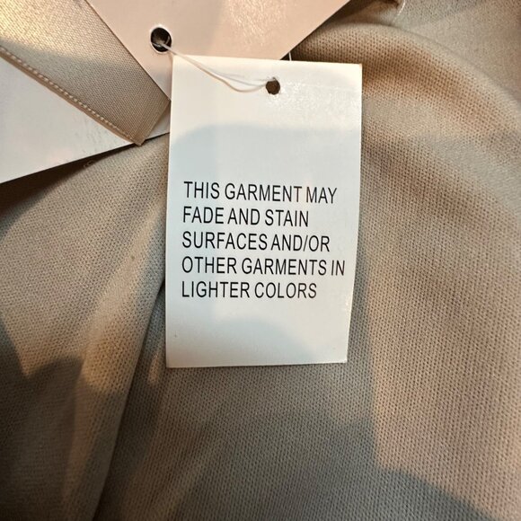 Philosophy Taupe Sleeveless Moto Vest Jacket L With Zipper Pockets & Notch Lapel - Picture 9 of 12